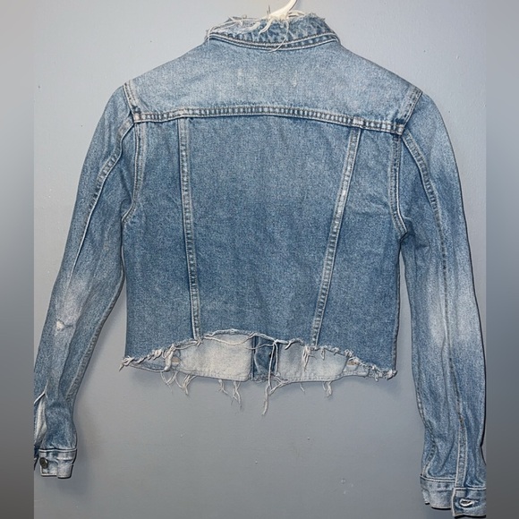 GRLFRND Cara Cropped Jean Jacket in Mary Jane Size XS - Picture 5 of 8